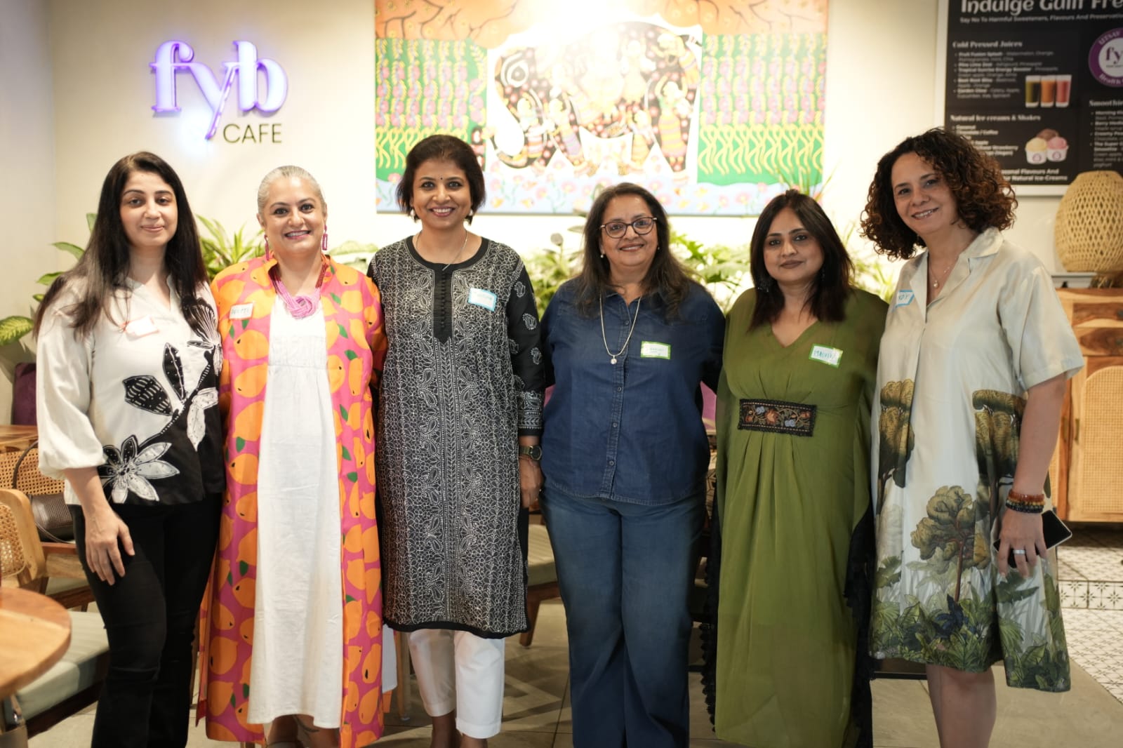 Jyotsna with a group of women